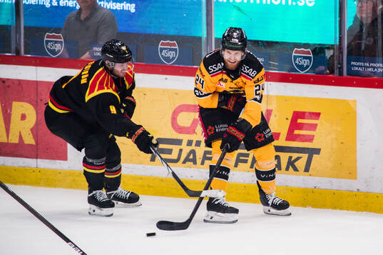 Brynäs Victor Söderström och Luleås Brendan Shinnimin