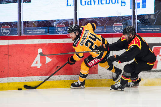 Luleås Brendan Shinnimin och Brynäs Johan Larsson