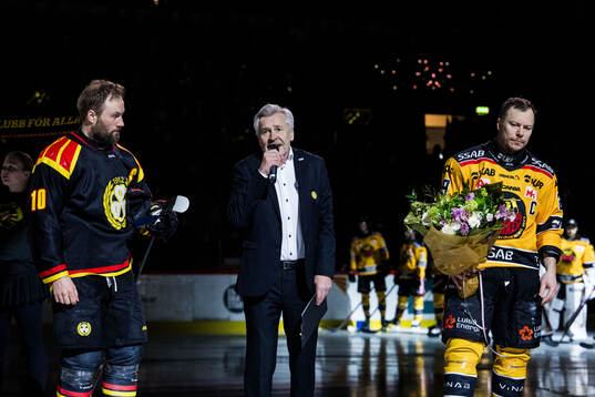 Brynäs Johan Larsson, Brynäs speaker Kenth Larsson och