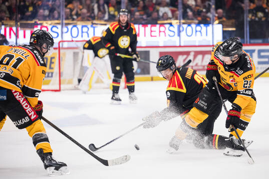 Brynäs Oskar Lindblom och Luleås Erik Gustafsson