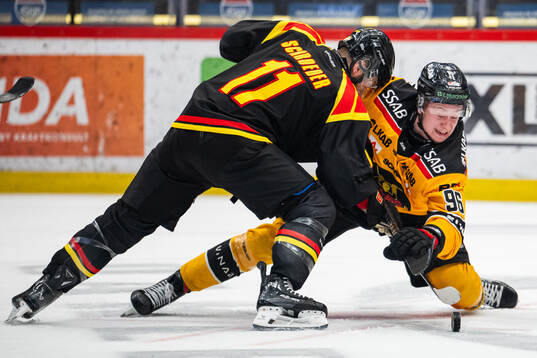 Brynäs Jordan Schroeder och Luleås Pontus Andreasson
