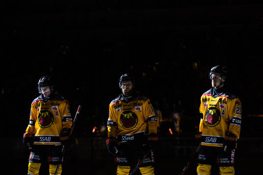 Luleås Brian O'neil, Einar Emanuelsson och Jesper Sellgren