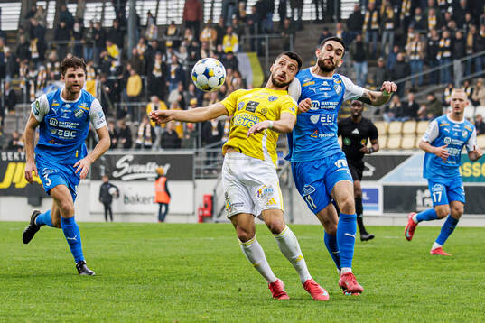 Falkenbergs Leonardo Farah Shahin och Oddevolds Daniel