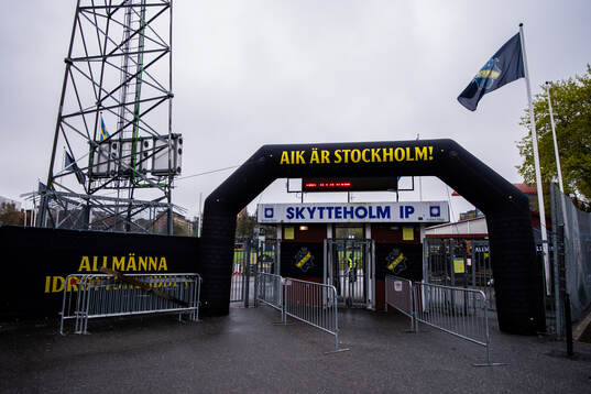 Publikentrén till Skytteholms IP