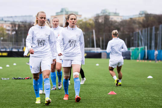 Malmö FFs Nathalie Hoff Persson och Matilda Kristell