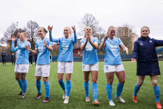 Malmö FFs Tuva Skoog, Anna Plantin, Beatrice Persson
