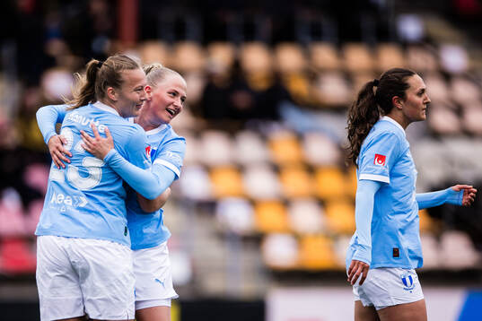 Malmö FFs Sara Kanutte Sørensen Fornesm, Tuva Skoog och