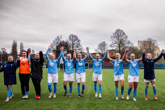 Malmö FFs spelare jublar