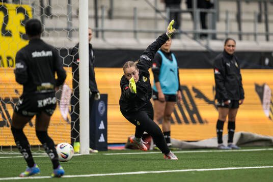 Häckens målvakt Fanney Birkisdottir