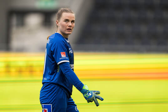 Växjö DFFs målvakt Maja Bay Østergaard