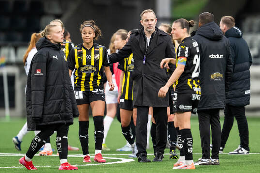 Häckens Felicia Schröder, sportchef Christian Lundström
