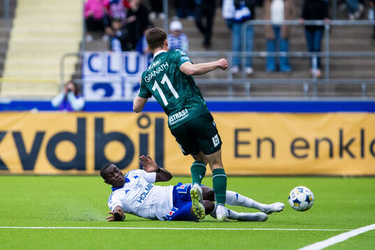 IFK Norrköpings Yahya Kalley och Halmstads Villiam Granath
