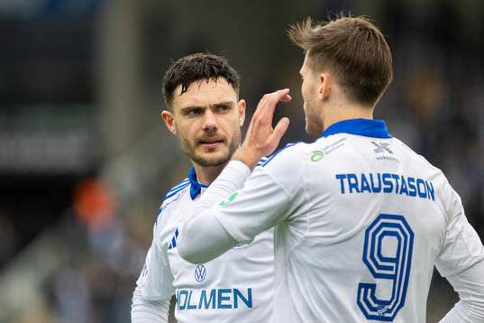IFK Norrköpings David Moberg Karlsson och Arnor Traustason