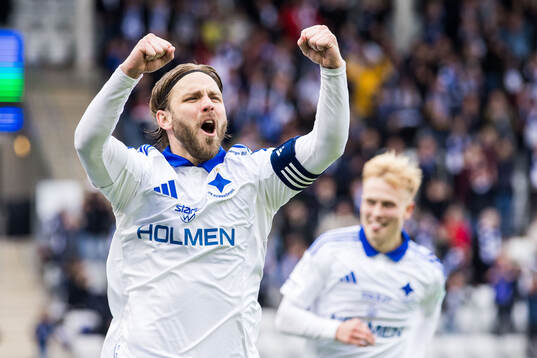 IFK Norrköpings Christoffer Nyman jublar