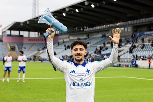 IFK Norrköpings Ismet Lushaku jublar