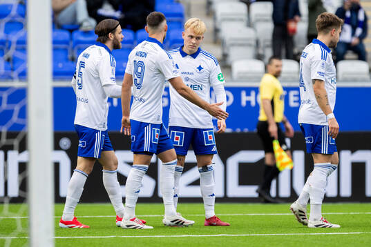 IFK Norrköpings Isak Andri Sigurgeirsson jublar