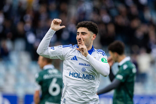 IFK Norrköpings Ismet Lushaku jublar