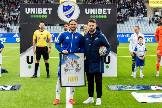 IFK Norrköpings Christoffer Nyman och Sportchef Magni