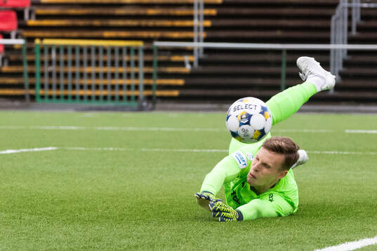 Värnamos målvakt Hugo Keto