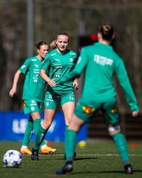Marie Nordbye of HamKam warms up