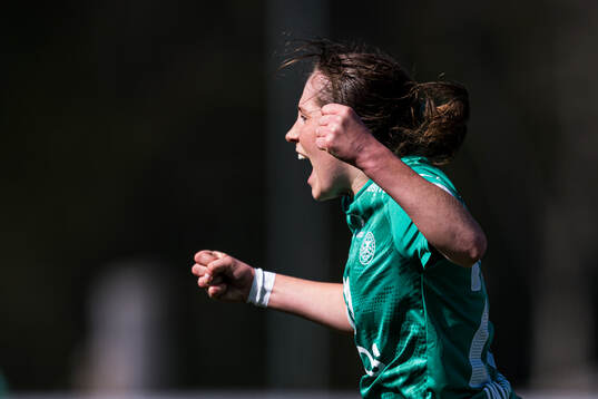 Mari Fisketjøn Indrebø of HamKam celebrates