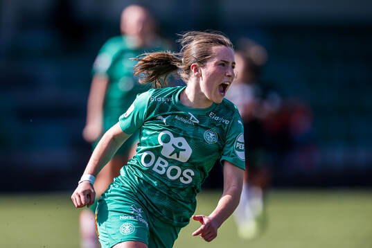 Mari Fisketjøn Indrebø of HamKam celebrates