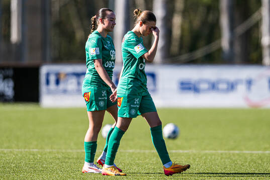 Sara Bræk of HamKam looks dejected