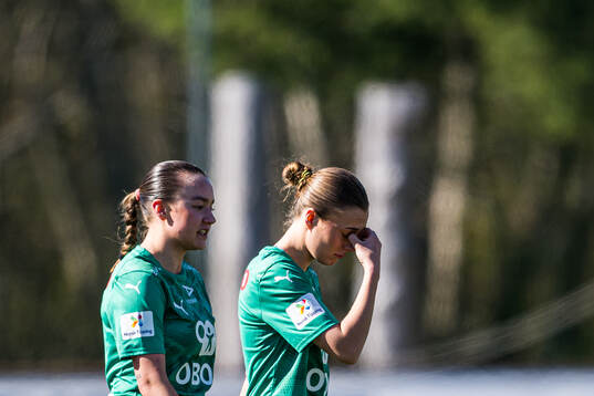 Sara Bræk of HamKam looks dejected