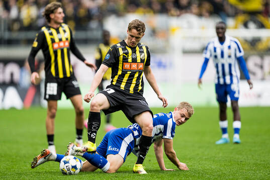 Häckens Filip Öhman och IFK Göteborgs David Kruse