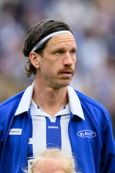 IFK Göteborgs Gustav Svensson vid lineup