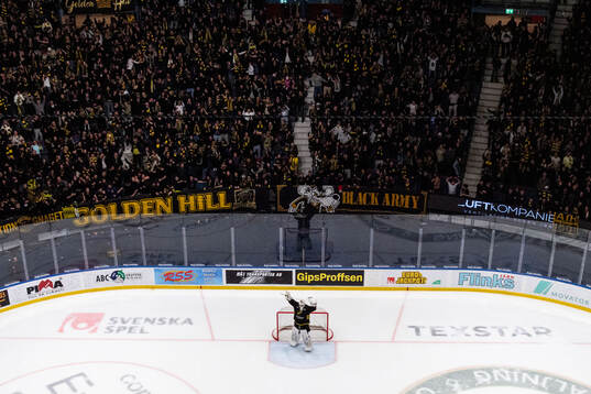 AIKs målvakt Victor Brattström jublar