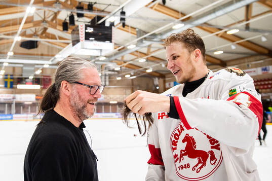 Troja/Ljungbys Morgan Johansson och Calle Wäng