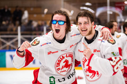Troja/Ljungbys Carl-Henrik Edwardsson och Fabian Hellström