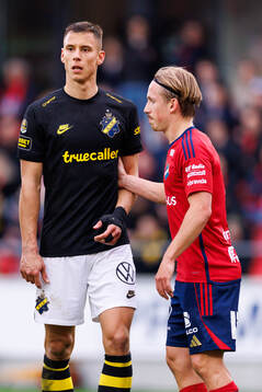 AIKs Filip Benkovic och Östers David Seger