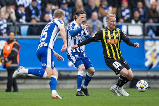 IFK Göteborgs Kolbeinn Thordarson och Häckens Mikkel