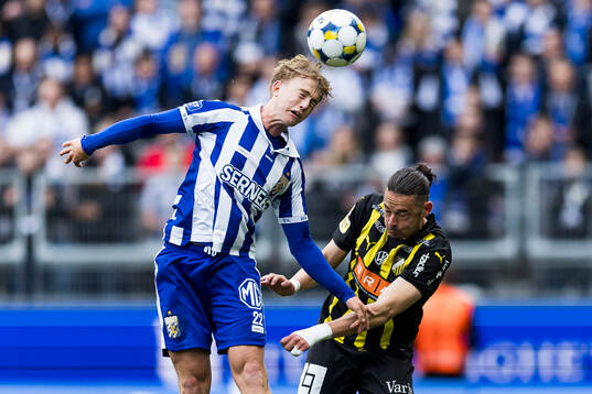 IFK Göteborgs Noah Tolf och Häckens Amor Layouni