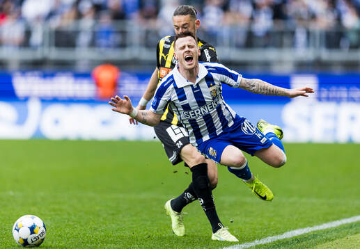 Häckens Amor Layouni och IFK Göteborgs Tobias Heintz