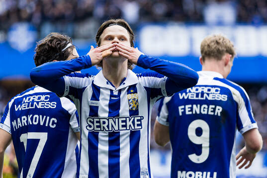 IFK Göteborgs Kolbeinn Thordarson jublar