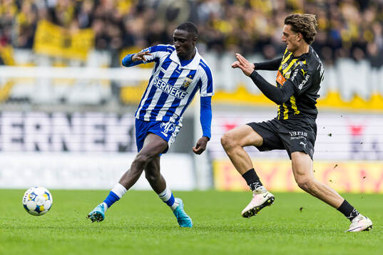 IFK Göteborgs Imam Jagne och Häckens Silas Andersen