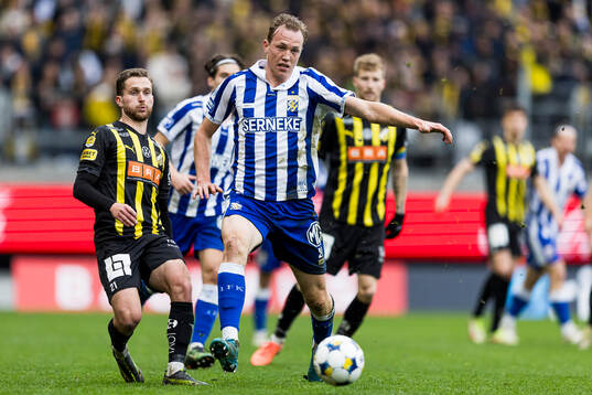 Häckens Adam Lundkvist och IFK Göteborgs Adam Carlén