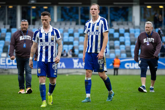 IFK Göteborgs Tobias Heintz och Adam Carlén  deppar
