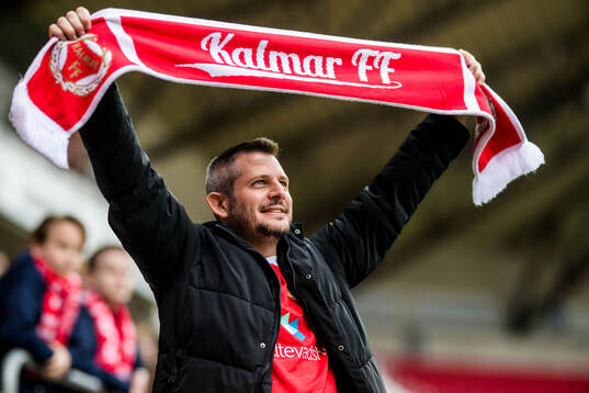 Kalmarsupportern Pablo Kalmar från Argentina