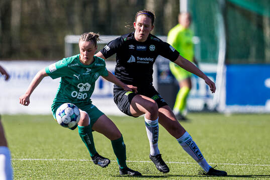 Nathalie Rønquist Jørgensen of HamKam and Sigrid