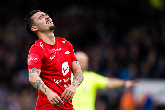 Niklas Castro of Brann reacts