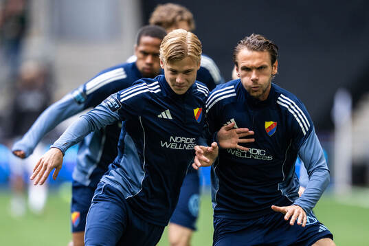 Djurgårdens Theo Bergvall och Albin Ekdal