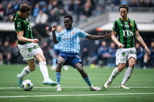 GAIS Oskar Ågren och Robin Frej mot Djurgårdens