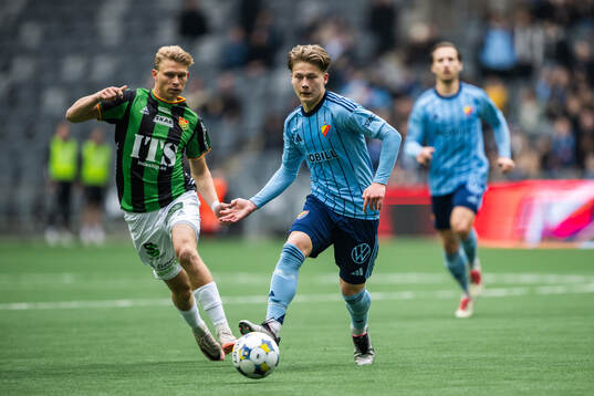 GAIS Rasmus Niklasson Petrovic och Djurgårdens Matias