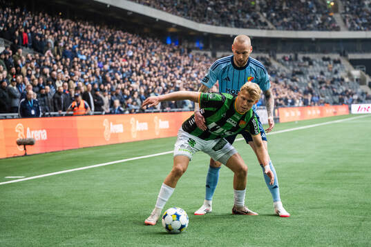 GAIS Rasmus Niklasson Petrovic och Djurgårdens Adam Ståhl