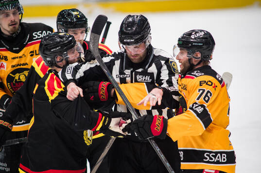 Brynäs Johan Larsson och Luleås Anton Levtchi