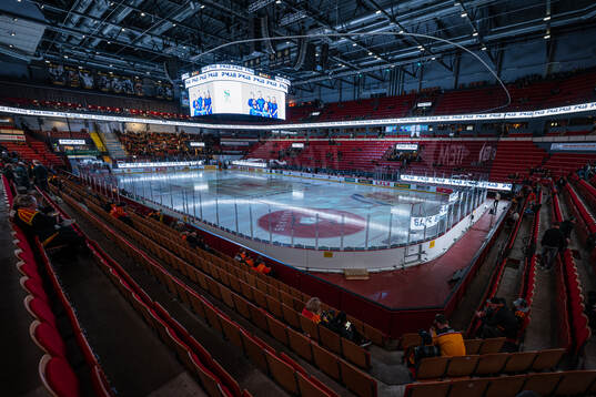 Interiör vy över Monitor ERP Arena